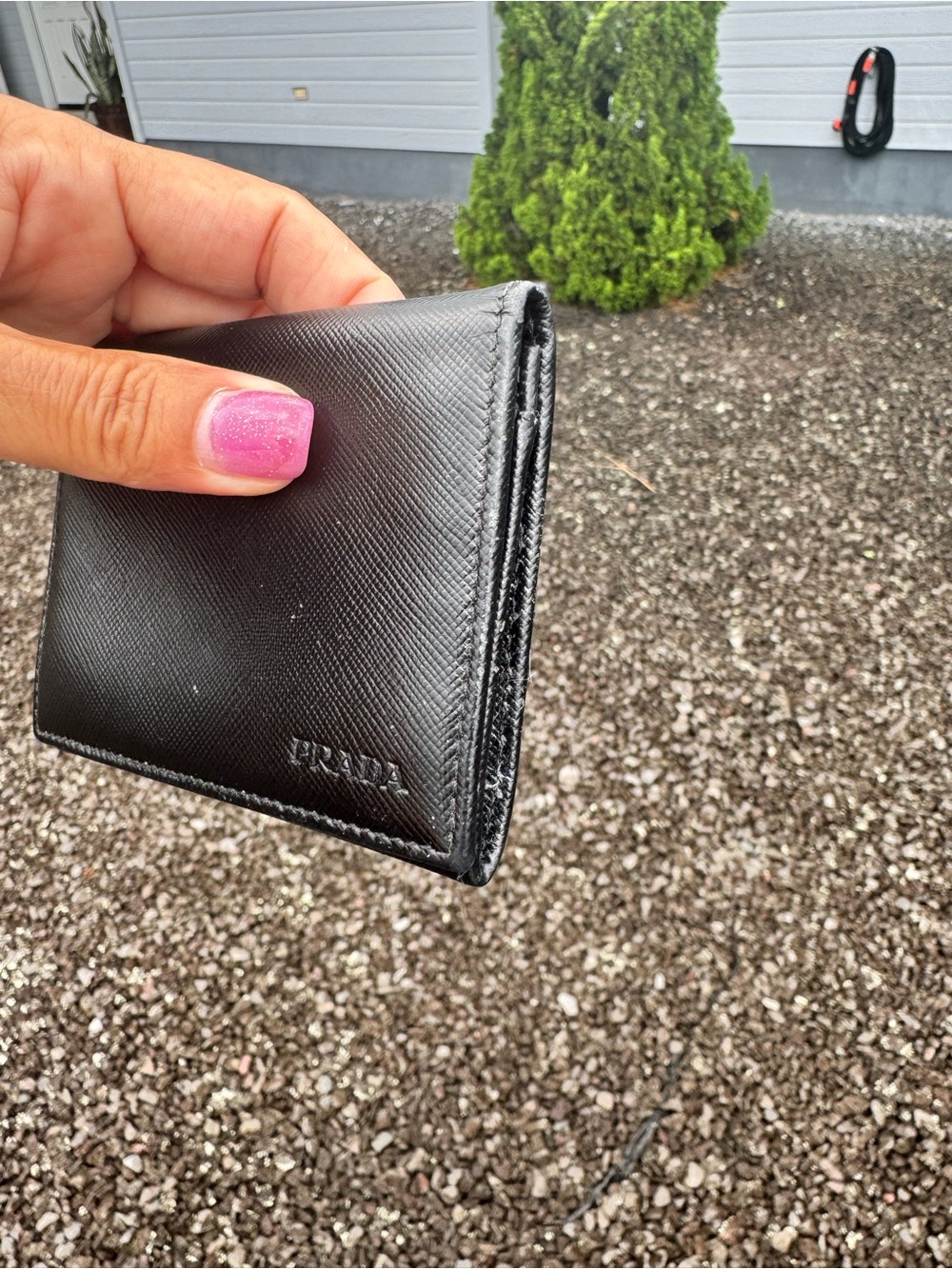 Prada Black Saffiano Leather Bi-Fold Wallet Made in Italy - Picture 12 of 12